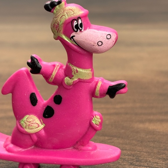 VINTAGE 1991 Kellogg’s Fruity Pebbles Cereal The Flintstones DINO Skateboard Toy - Picture 3 of 8